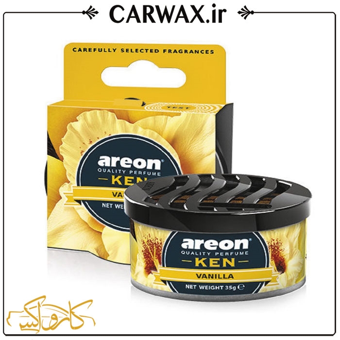 تصویر  خوشبو کننده کنسروی وانیل آرئون مدل کن Areon Ken Vanilla Bubble