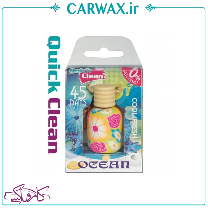 خوشبو کننده آویز رنگی کوئیک کلین Quick Clean Ocean Color Mix