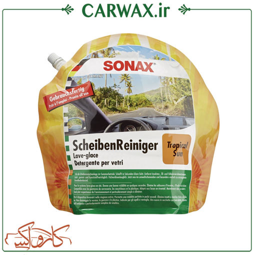 شیشه شوی پاکتی سوناکس با رایحه استوایی Sonax Pocket Screen wash Tropical Sun 3 litr