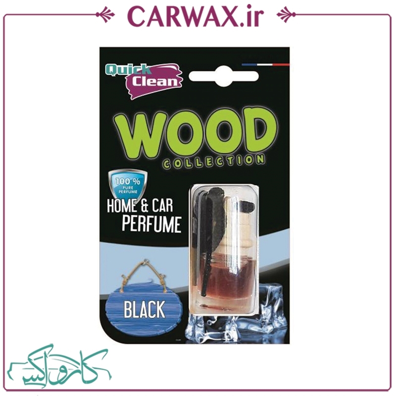 خوشبو کننده آویز چوبی کوئیک کلین  Quick Clean Wood Black