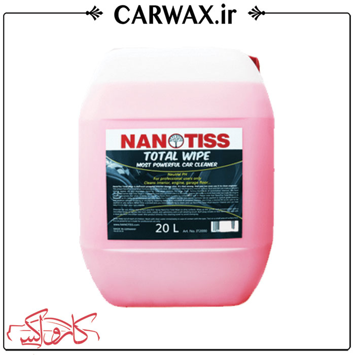 مایع صفرشویی 20 لیتری داخل خودرو نانوتیس Nanotiss Total Wipe