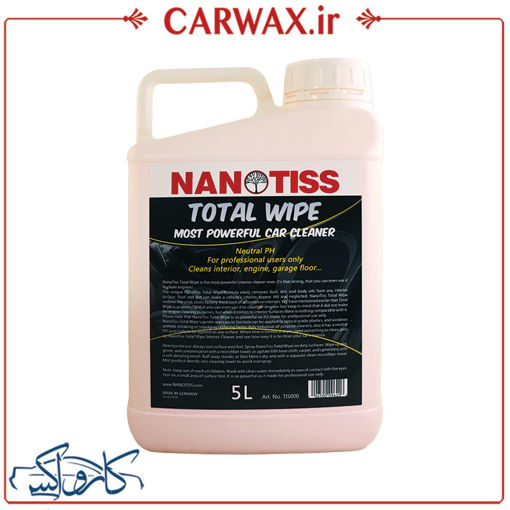 مایع صفرشویی 5 لیتری داخل خودرو نانوتیس Nanotiss Total Wipe