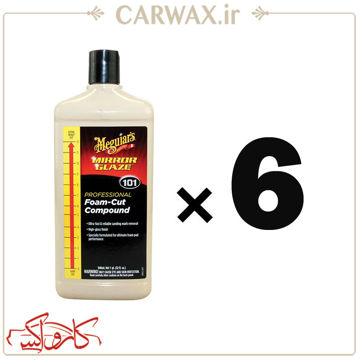 شش عدد پولیش بسیار زبر یک لیتری مگوایرز Meguiars M101 Foam Cut Compound (6 Pack)